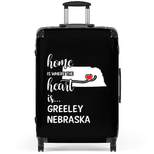 Greeley County Nebraska Is Where My Heart Is Gift Suitcases