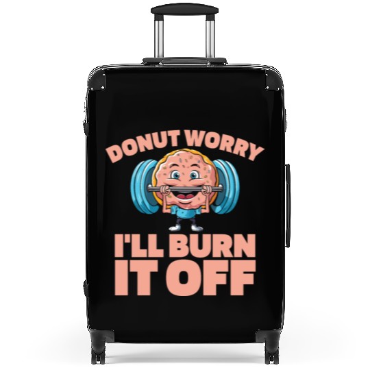 Fitness Donut Funny Donut Gym Suitcases