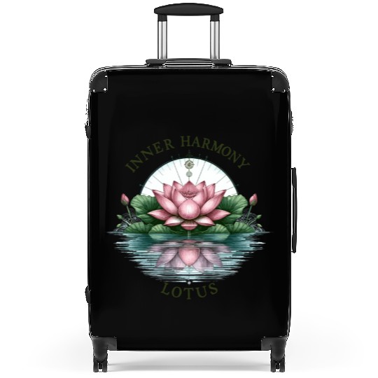 Inner Harmony Lotus - Serene Water & Flower Design Suitcases