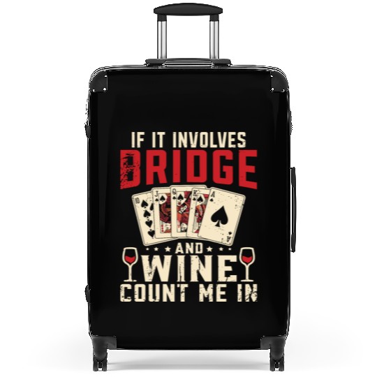 Bridge And Wine Contract Bridge Player Suitcases