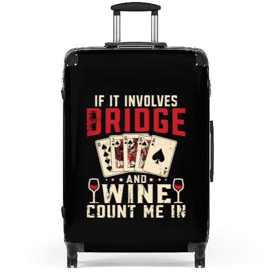 Bridge And Wine Contract Bridge Player Suitcases