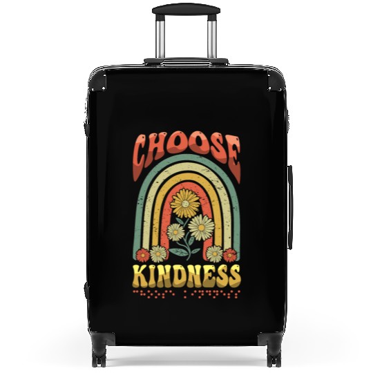 Choose Kindness Braille Alphabet Braille Retro Suitcases