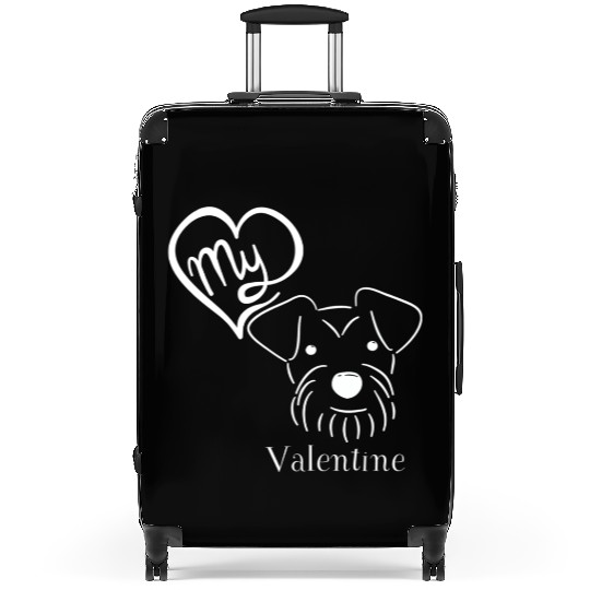 Schnauzer love! Suitcases