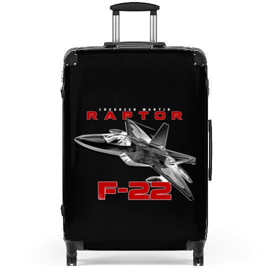 F-22 Raptor Fighterjet Us Air Force Warbird Suitcases
