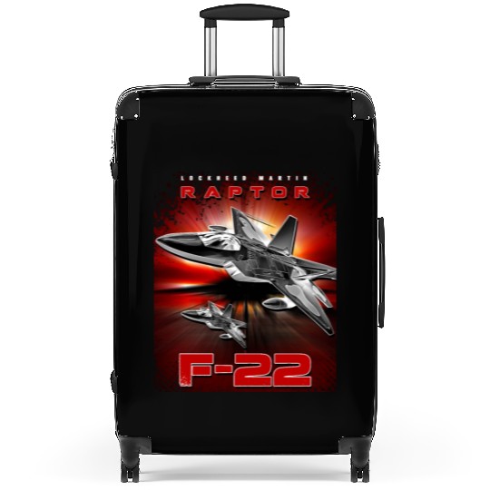 F-22 Raptor Fighterjet Us Air Force Warbird Suitcases