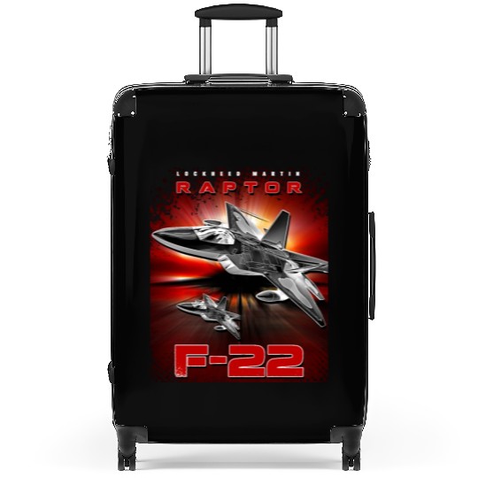 F-22 Raptor Fighterjet Us Air Force Warbird Suitcases
