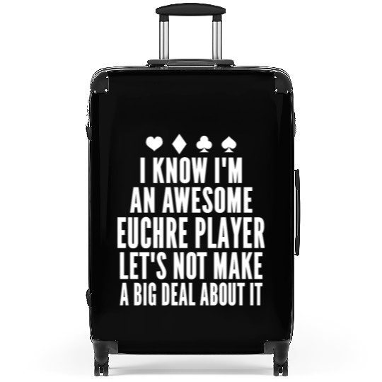 Euchre card funny euchre Suitcases