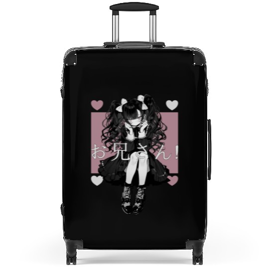 Gothic Maid Anime Harajuku Yami Kawaii Aesthetic Suitcases