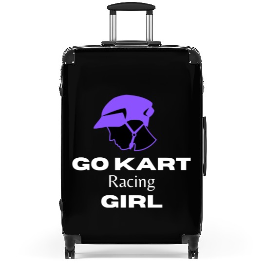 Go kart racing girl Suitcases