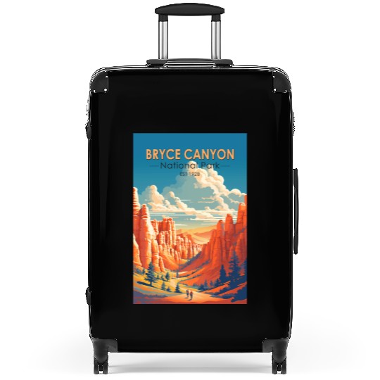 Bryce Canyon National Park Travel Art Vintage Suitcases