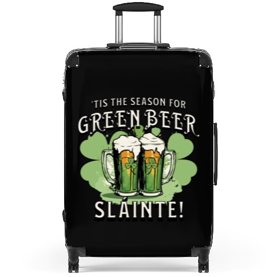 St Pat's Design This is the Season for Green Beer Suitcases