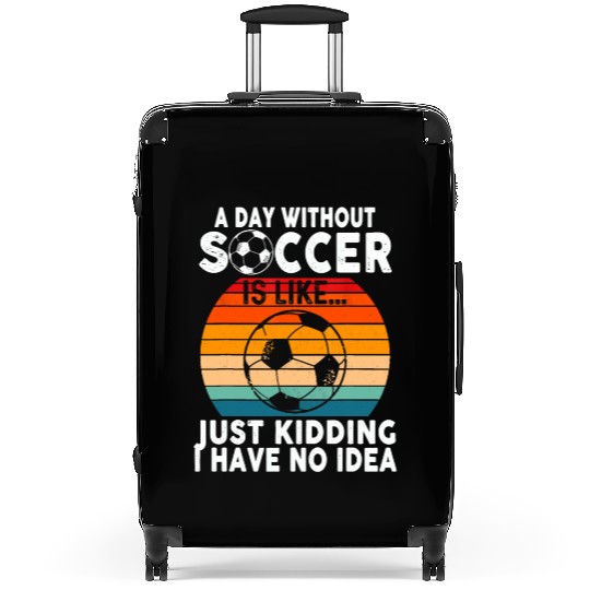 Funny Soccer Art Sport Player Soccer Lover Suitcases