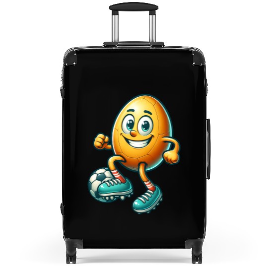 Easter egg football design, footballer Easter Suitcases