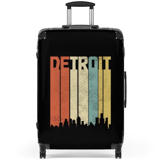 Detroit Michigan Motor City USA Suitcases