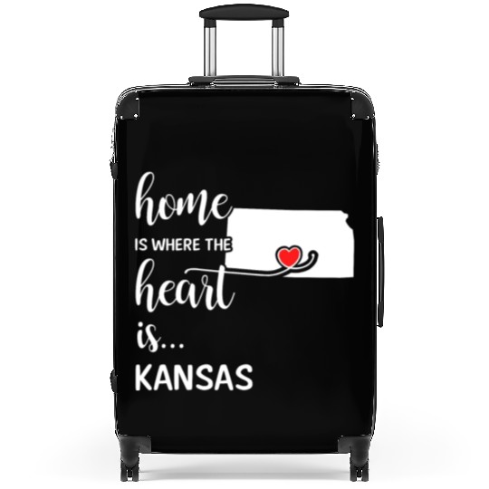 Kansas Home Is Where Heart Is Cool Gift Suitcases