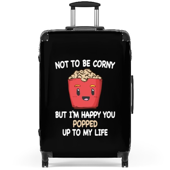 Popcorn Relationship Lovers Corny Popped My Life Suitcases