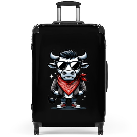 Rodeo Bull Riding Livestock Show Farmer Cattle Suitcases