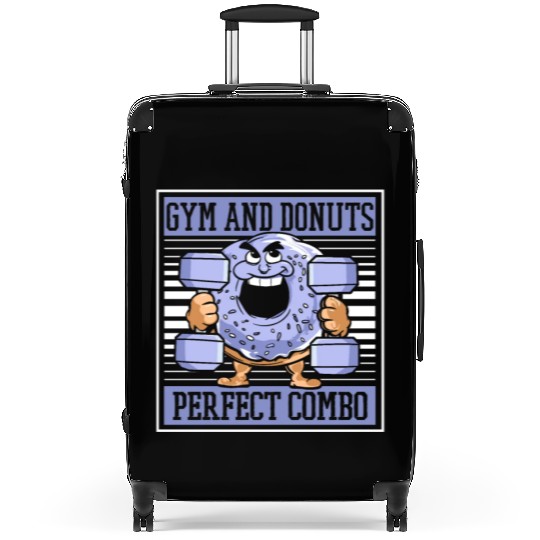 Fitness Donut Funny Donut Gym Suitcases