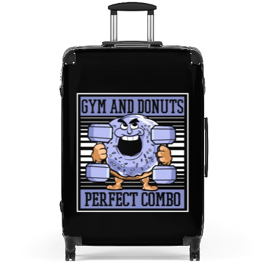 Fitness Donut Funny Donut Gym Suitcases