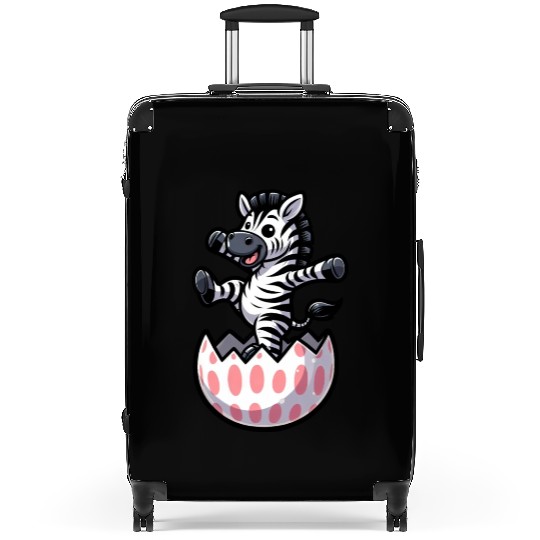 Easter Zebra Comic Easter Egg Suitcases