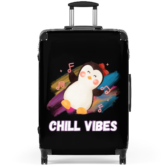 Joyful Penguin Harmony: Arctic Dance Delight Suitcases