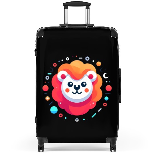 Orange lion Suitcases