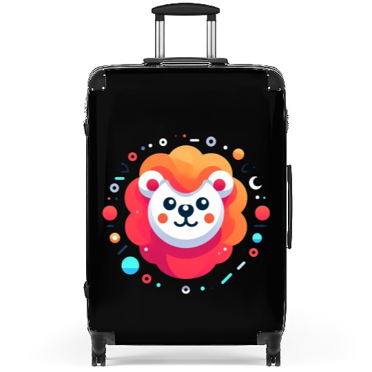 Orange lion Suitcases