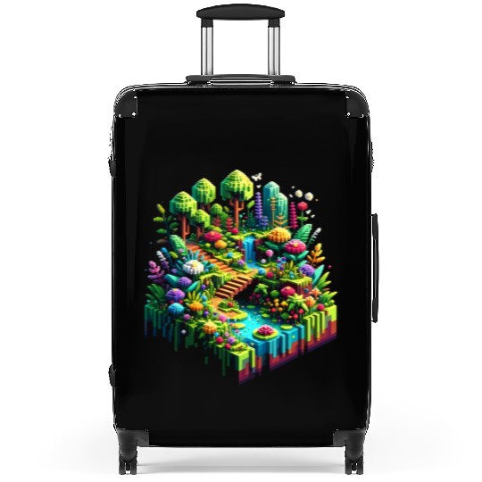 Voxel Enchanted Forest Suitcases