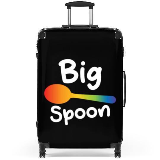 Big Spoon LGBT Pride Gay Lesbian Couple Matching Suitcases