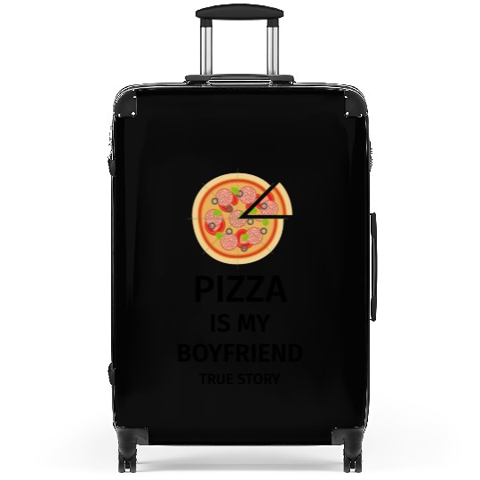 PIZZA is my Boyfriend - Girlfriend True Story Suitcases