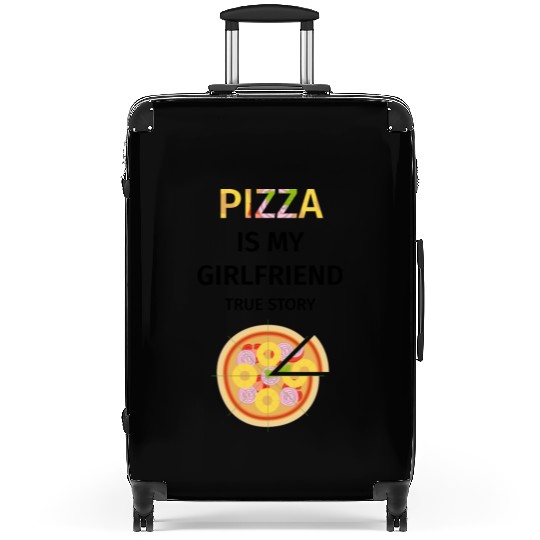 PIZZA is my Boyfriend - Girlfriend True Story Suitcases