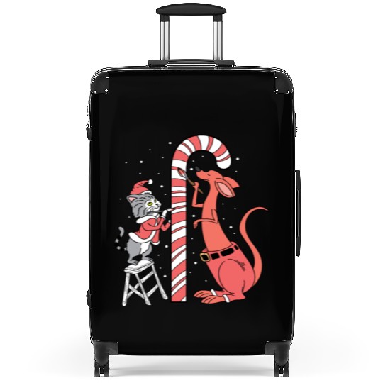 Delicious Candy Cane Foodie and Candy Lover Gift Suitcases