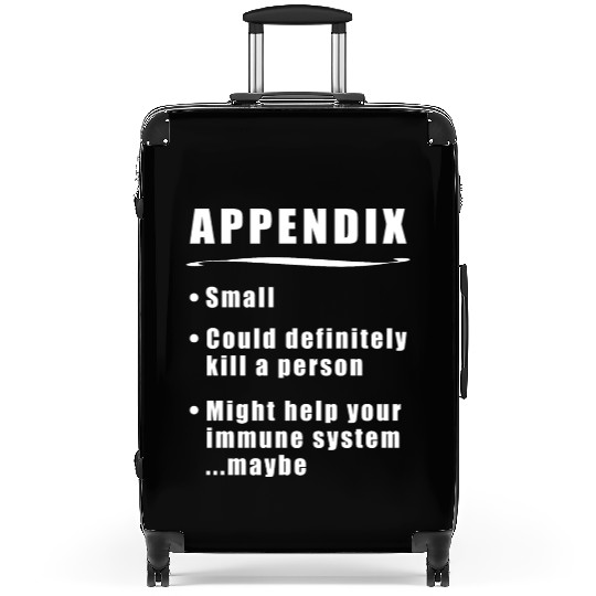 Appendicitis Appendix Definition bold Suitcases