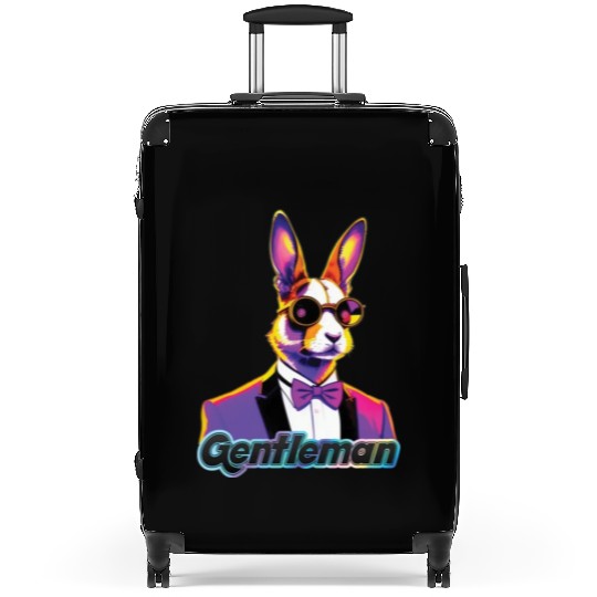 Pop Art Playboy Rabbit Gentleman Cyberpunk Bunny Suitcases