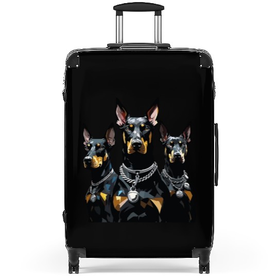 Doberman Pinscher Dog Lover Suitcases