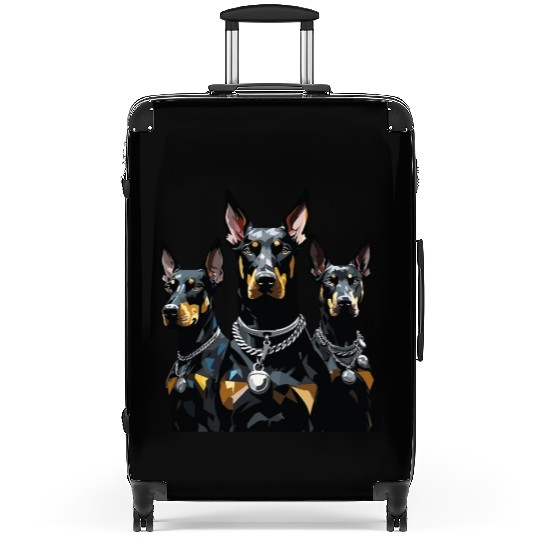 Doberman Pinscher Dog Lover Suitcases