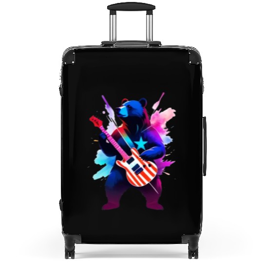 Merica Bear - Rock'n Out! Suitcases