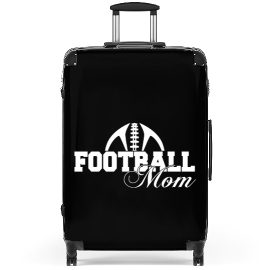 White Football Mom Passion Is Gift Cool Suitcases