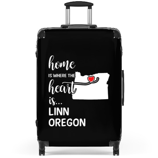 Linn County Oregon Is Where My Heart Is Gift Suitcases
