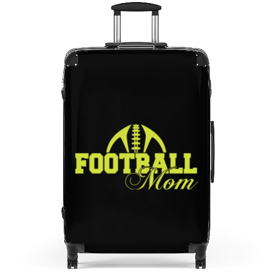 Yellow Football Mom Passion Is Gift Cool Suitcases