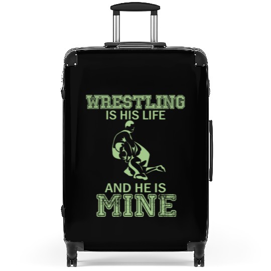 Wrestling Mom Passion Is Gift Mine Suitcases