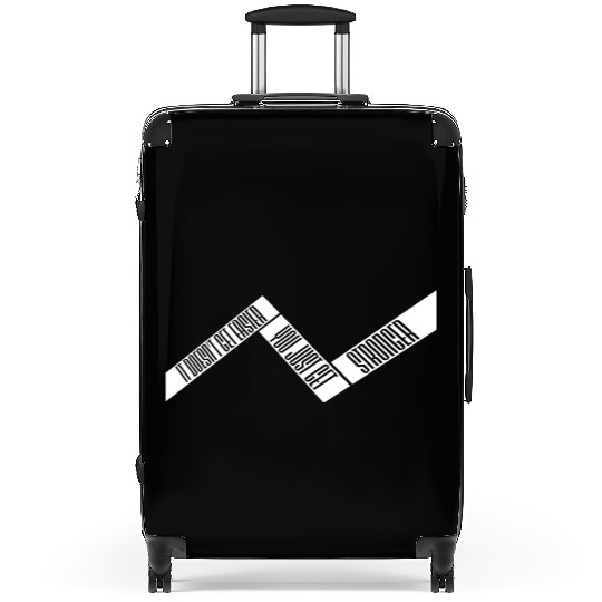 It Doesn't Get Easier You Just Get Stronger Gym Suitcases