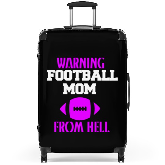 Pink Ball Football Mom Passion Is Gift Cool Suitcases