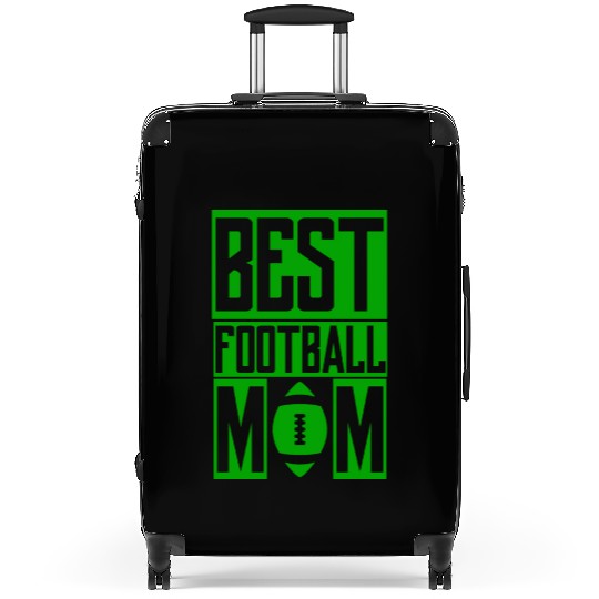 Green Ball Best Football Mom Passion Is Gift Cool Suitcases