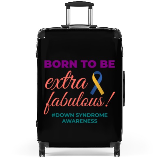 Down Syndrome Awareness Extra Fabulous Suitcases