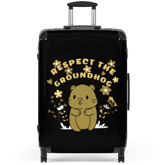Respect The Groundhog,FUNNY Groundhog Suitcases