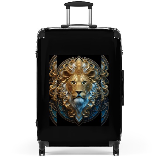 1920s Art Deco lion, gold Suitcases