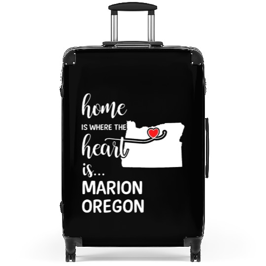 Marion County Oregon Is Where My Heart Is Gift Suitcases