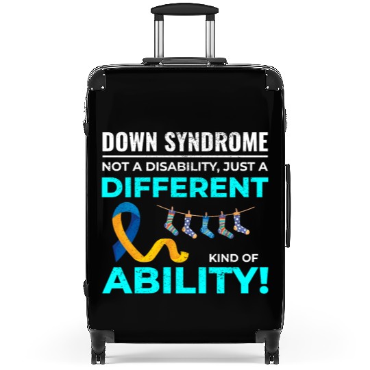 Down Syndrome Awareness Different Ability Suitcases