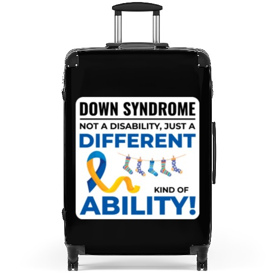 Down Syndrome Awareness Different Ability Suitcases